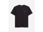 T-Shirt Noir Avec Broderie Fleur black