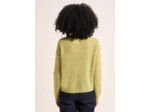 Pull col rond à détails tricotés