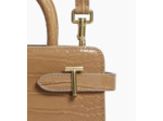Petit sac à main Emilie en cuir effet croco