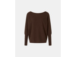 Pull Penseeboat Chocolat en Cachemire