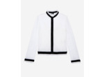 Chemise manches longues col rond ecru