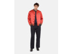 Blouson Rouge Satiné Avec Patchs rubis
