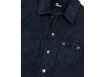 Blouson velours fine delave dark navy