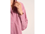 Chemise oversize en coton rayé à épaules tombantes