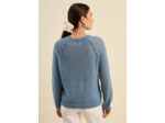 Pull col rond oversize en laine et alpaga