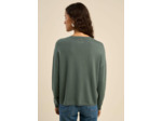 Pull maille fine col V