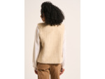 Gilet sans manches en fausse fourrure effet vison