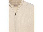 Pull zippé côtelé
