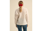Pull à col rond à maille fantaisie