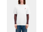 T-Shirt Blanc Avec Broderie Fleur white