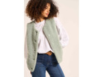 Gilet sans manches en fausse fourrure