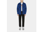 Blouson Matelasse A Carreaux blue black