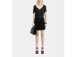 Jupe Courte Noire En Crêpe Avec Zip black
