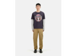 T-Shirt Avec Print Devant Vintage carbone