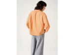 Blouse rayures abricot