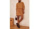 Jupe double face en laine CAMELLIA