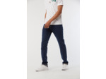 Pantalon straight fit, taille haute, jambe droite