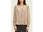 Chemise dorée à volants - ARIANNE