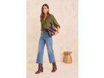 Jean large et cropped en coton mélangé MAE