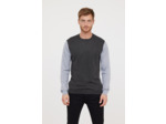 Pull col rond léger bicouleur