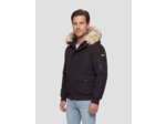 Blouson à capuche avec fausse fourrure amovible