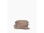 Sac bandoulière moyen modèle Romy en cuir grainé et lisse