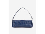 Sac en cuir croco blue