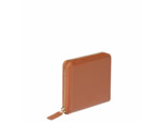 Le cuir lisse portefeuille zip
