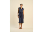 Robe chemise avec lien à nouer