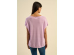 Pull sans manches col V 100% lin