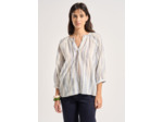 Blouse rayée en coton