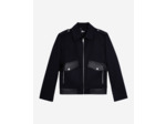 Blouson en laine bleu marine navy