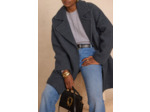 Manteau ASSIA en laine effet bouclette