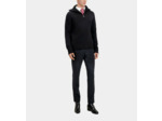 Pull Col Camionneur Avec Patch Canetille Et Details De Zip black