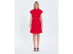 Robe chemise rouge