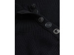 Pull noir en laine avec boutons bijoux black