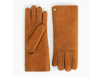 Gants femme en cuir d'agneau retourné