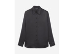 Chemise droite manches longues poignets haut black