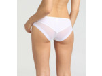 Slip femme en microfibre et tulle blanc Generous de Dim