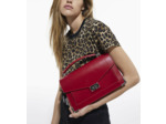 Sac En Cuir Emily M rouge allure