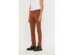 Pantalon straight fit, taille haute, jambe droite