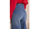 Jean cropped large aux détails tressés ROMA