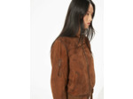 Blouson en cuir cognac
