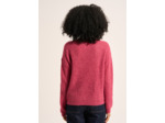 Pull col rond à détails tricotés