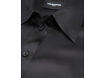 Chemise droite manches longues poignets haut black
