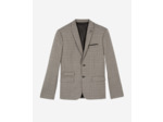 Veste de costume classique 2 boutons et pins beige melange