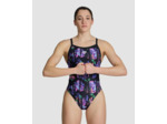 Maillot de bain arena Performance Rose Texture XCross Back pour femmes