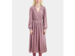 Robe Longue Manches Longues A Fronces dark purple