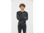 Pull col rond avec allover tapisserie