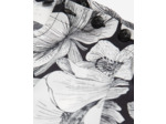 Robe courte manches longues romantic garden black white